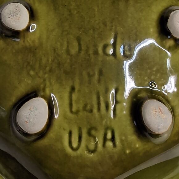 Handmade Green Decorative Shells Wade of California USA 699 - Picture 8 of 12